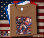 Patriotic Baseball Eagle Shirt, American Flag Baseball Tee, Kids Youth 4th of July Shirt, USA Independence Day Gift Top Forth of July Boys