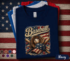 Patriotic Baseball Shirt, American Flag Baseball Tee, Vintage 4th of July Baseball Fan Shirt, USA Sports Lover Gift Top Forth of July