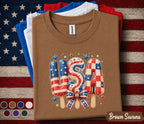 USA Popsicle Shirt, Patriotic Popsicle Tee, 4th of July Ice Cream Shirt, American Flag Summer Treat Independence Day Top Forth of July