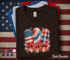 Patriotic Popsicle Shirt, 4th of July Ice Cream Tee, Red White Blue Summer Shirt, Independence Day Dessert Lover Forth of July Top