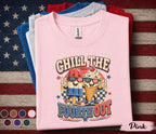 Chill The Fourth Out Shirt, Funny 4th of July Ice Cream Tee, Patriotic Popsicle Shirt, Red White Blue Independence Day Top Forth of July