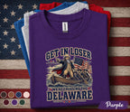 Get In Loser We're Crossing The Delaware Shirt, Funny George Washington 4th of July Tee, Patriotic American History Shirt Forth of July