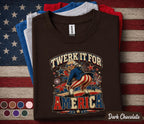 Twerk It For America Shirt, Funny George Washington 4th of July Tee, Patriotic Independence Day Party USA Forth of July Shirt