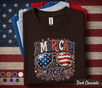American Boy 4th of July Shirt, Patriotic Sunglasses Tee, Red White Blue Independence Day Shirt, USA Fireworks Celebration Top Forth of July