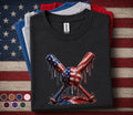 Patriotic Baseball Shirt, Forth of July Kids Youth Boy American Flag Baseball Drip Tee