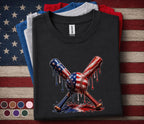 Patriotic Baseball Shirt, Forth of July Kids Youth Boy American Flag Baseball Drip Tee