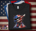 Patriotic Dabbing Soccer Shirt, 4th Of July Soccer Tee