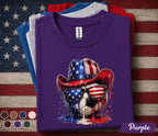 Patriotic Soccer Cowboy Shirt, 4th Of July Soccer Tee, American Flag Soccer Ball Shirt, USA Independence Day Sports Top Forth of July