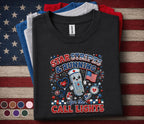 Star Stripes Running For The Call Lights Shirt, Patriotic Nurse 4th Of July Tee