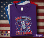 Star Stripes Running For The Call Lights Shirt, Patriotic Nurse 4th Of July Tee, RN Independence Day Gift, American Nurse Top Forth of July