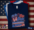 Flip Flops Fireworks Freedom Shirt, Patriotic 4th Of July Tee, American Flag Summer Vacation Top, Independence Day Party Shirt Forth of July