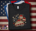 Patriotic Paw Print Shirt, 4th Of July Dog Lover Tee