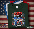 Red White & Blue Lunch Lady Crew Shirt, 4th Of July Lunch Lady Tee, Patriotic School Cafeteria Staff Shirt, Forth of July Gift