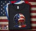 4th of July Soccer Shirt Kids Youth Boy, Patriotic Soccer Ball Tee