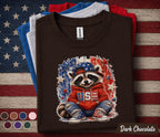 4th of July Raccoon Shirt, Patriotic USA Raccoon Tee, Cute American Flag Forth of July, Independence Day Party Shirt Gift for Kids Adults