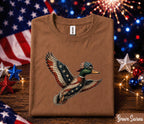 4th of July Duck Shirt, Patriotic Mallard Duck Tee, American Flag Waterfowl Forth of July Shirt, Independence Day Hunting Gift, USA Duck Tee