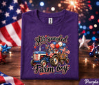 4th of July Farm Boy Shirt, Star Spangled Farm Boy Tee, Patriotic Tractor Forth of July Shirt, American Farmer Independence Day Gift USA