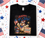 4th of July Chicken Shirt, Livin Cluckin Free Tee
