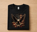 Patriotic Bald Eagle American Flag Shirt, Majestic Eagle Independence Day Tee