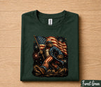 Patriotic Bigfoot Uncle Sam 4th of July Shirt, American Flag Sasquatch Independence Day Tee, Funny USA Fireworks T-Shirt Gift Forth of July