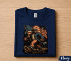 Patriotic Bigfoot Uncle Sam 4th of July Shirt, American Flag Sasquatch Independence Day Tee, Funny USA Fireworks T-Shirt Gift Forth of July