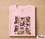 Patriotic Kitten Shirt, Cute 4th Of July Cat Lover Tee, American Flag Cats Shirt, Independence Day Kitty Gift for Women Kids Forth of July
