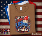 It's Not Gonna Lick Itself Shirt, Funny 4th of July Popsicle Tee, Patriotic Independence Day Party Shirt, USA Summer Humor Top Forth of July