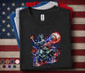 Statue of Liberty Baseball Shirt, Kids Patriotic Softball Tee