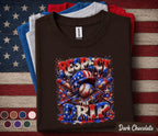 Respect The Drip Baseball Shirt, Patriotic Baseball Tee, American Flag Kids Boys Shirt, 4th of July Baseball Fan Gift Youth Forth of July