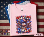 Respect The Drip Baseball Shirt, Patriotic Baseball Tee, American Flag Kids Boys Shirt, 4th of July Baseball Fan Gift Youth Forth of July