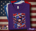 Respect The Drip Baseball Shirt, Patriotic Baseball Tee, American Flag Kids Boys Shirt, 4th of July Baseball Fan Gift Youth Forth of July