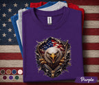 Patriotic Bald Eagle Shirt, American Flag Eagle Tee, 4th of July USA Pride Shirt, Freedom Eagle Independence Day Gift Top Forth of July