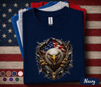 Patriotic Bald Eagle Shirt, American Flag Eagle Tee, 4th of July USA Pride Shirt, Freedom Eagle Independence Day Gift Top Forth of July