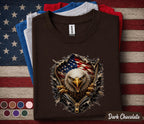 Patriotic Bald Eagle Shirt, American Flag Eagle Tee, 4th of July USA Pride Shirt, Freedom Eagle Independence Day Gift Top Forth of July