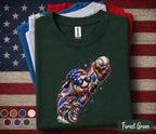 Patriotic Baseball Catcher Shirt, American Flag Baseball Drip Tee, Youth Boy 4th of July Baseball Fan Shirt, USA Sports Independence Day Top