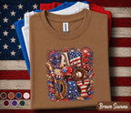 Game Day Baseball Shirt, Patriotic 4th of July Baseball Tee, American Flag Sports Fan Shirt, USA Baseball Lover Gift Top Forth of July
