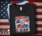 Prayers and Popsicles Shirt, Patriotic Popsicle Tee