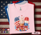 Patriotic Ice Cream Shirt, 4th of July Popsicle Tee