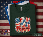 Patriotic Popsicle Shirt, 4th of July Ice Cream Tee, Red White Blue Summer Shirt, Independence Day Dessert Lover Forth of July Top