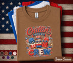 Chillin With My Crew Shirt, Patriotic Popsicle 4th of July Tee, Funny Independence Day Party Shirt, Red White Blue Summer Top Forth of July
