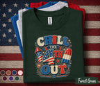 Chill The 4th Out Shirt, Funny 4th of July Popsicle Tee, Patriotic Independence Day Shirt, Red White Blue Summer Holiday Top Forth of July