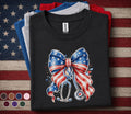 Patriotic Nurse Bow Shirt, 4th of July Nurse Tee