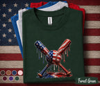 Patriotic Baseball Shirt, Forth of July Kids Youth Boy American Flag Baseball Drip Tee, 4th of July Baseball Shirt, USA Baseball Player Gift