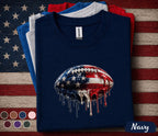 Patriotic Football Shirt, Kids Youth Boy 4th Of July Football Tee American Flag Football Shirt, USA Sport Fan Independence Day Forth of July