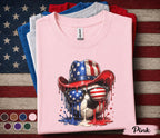 Patriotic Soccer Cowboy Shirt, 4th Of July Soccer Tee, American Flag Soccer Ball Shirt, USA Independence Day Sports Top Forth of July