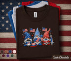 Patriotic Nurse Gnome 4th Of July Shirt, American Flag Healthcare Worker Tee, RN CNA Independence Day Gift, Medical Staff USA Forth of July
