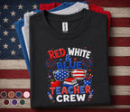 Red White And Blue Teacher Crew Shirt, Funny 4th Of July Teacher Tee