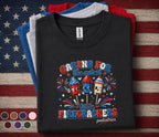 Pediatric Nurse 4th Of July Shirt, Caring For The Cutest Little Firecrackers Tee