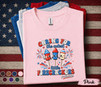 Pediatric Nurse 4th Of July Shirt, Caring For The Cutest Little Firecrackers Tee, Patriotic Pediatrics Nurse Gift Top Forth of July