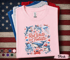 Red White and Fintastic Shirt Patriotic Ocean Animals Tee 4th of July Sea Life Shirt Independence Day Marine Life Gift Forth of July